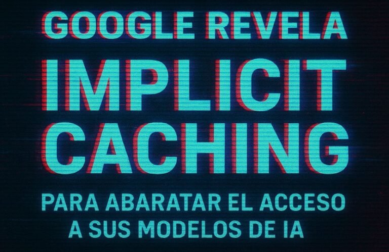 🧠 Google activa el “implicit caching”: ¿Democratización real de la IA o estrategia para abaratar sin perder control?