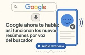Google ahora te habla: así funcionan los nuevos resúmenes por voz del buscador