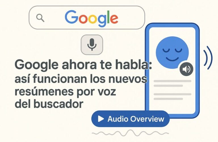 Google ahora te habla: así funcionan los nuevos resúmenes por voz del buscador