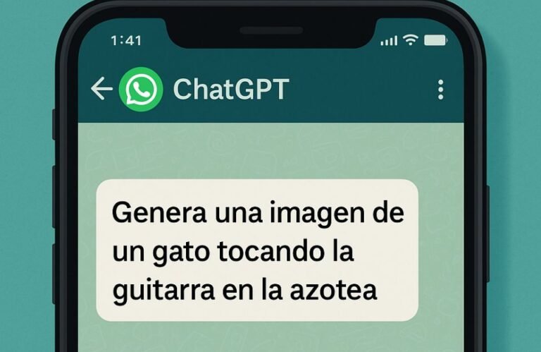 📸 Ya puedes generar imágenes con ChatGPT directamente desde WhatsApp