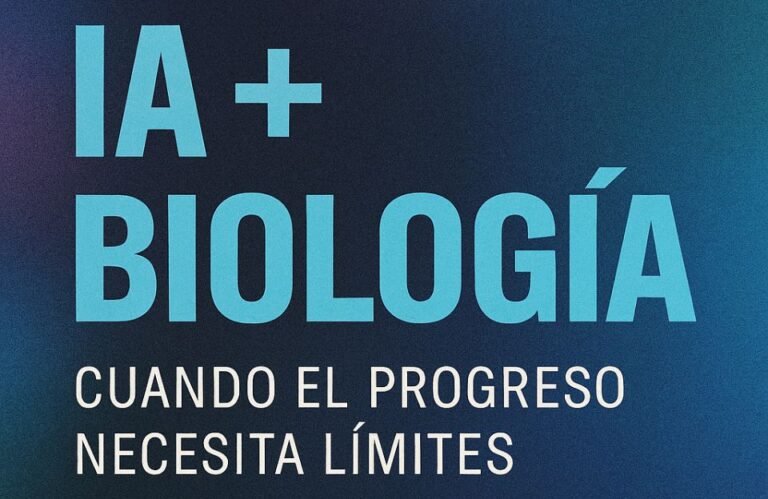 🧬 IA + Biología: cuando el progreso necesita límites