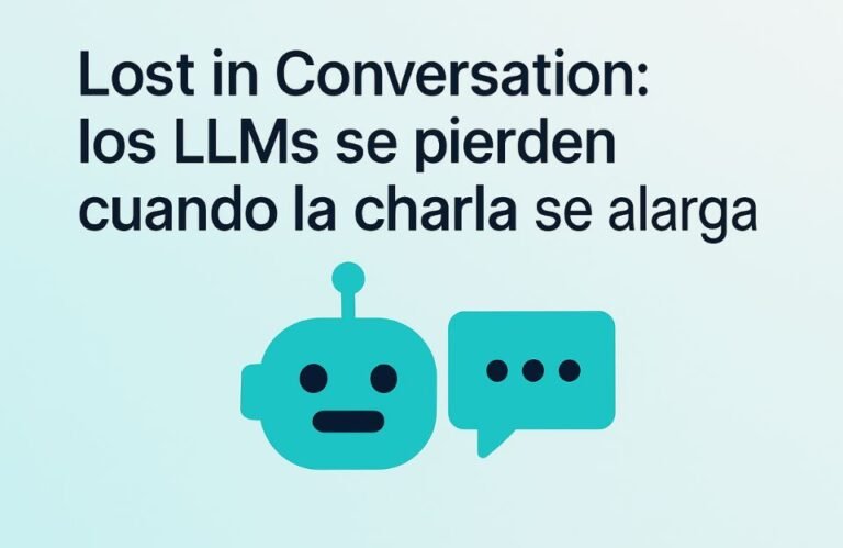 🧩 Lost in Conversation: los LLMs se pierden cuando la charla se alarga