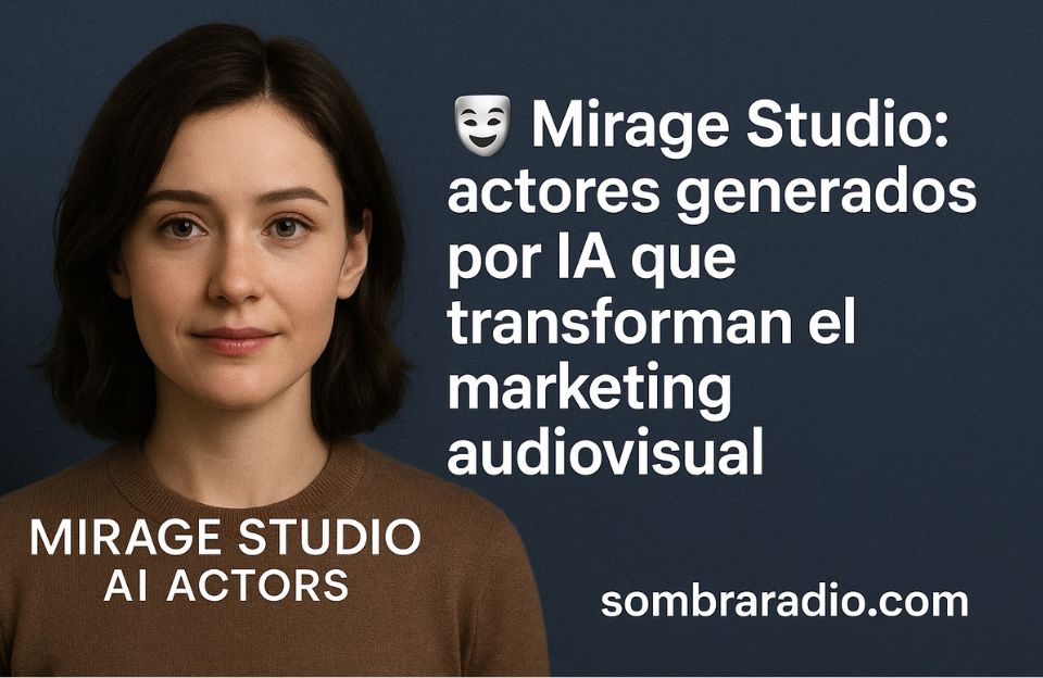 🎭 Mirage Studio: actores generados por IA que transforman el marketing audiovisual