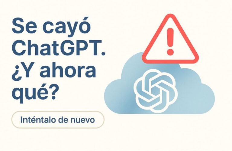 Se cayó ChatGPT. ¿Y ahora qué?