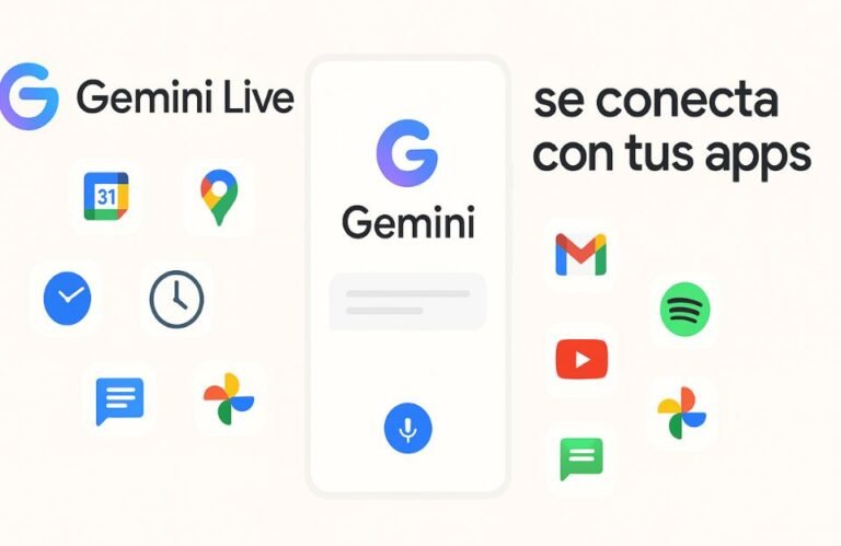 🤖 Gemini Live se conecta con tu móvil: la IA de Google empieza a hablar con tus apps