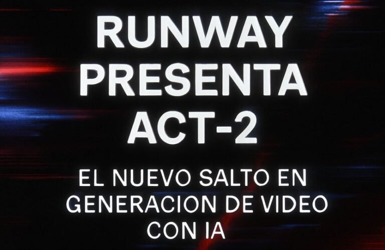 Runway presenta ACT-2: el nuevo salto en generación de vídeo con IA