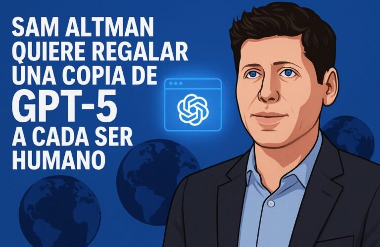 Sam Altman quiere regalar una copia de GPT‑5 a cada ser humano: ¿utopía, poder blando o riesgo global?