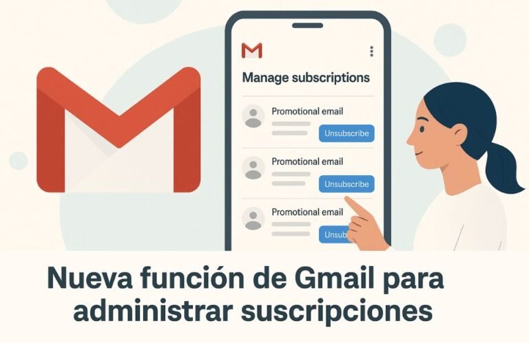 Google lanza "Administrar suscripciones" en Gmail: la limpieza masiva de correos promocionales ya es real
