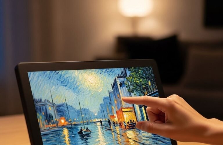 Marcos de tinta electrónica inteligentes: El arte cobra vida con IA y bajo consumo