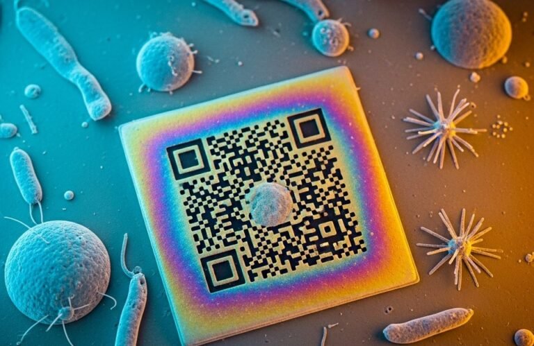 Científicos crean el código QR más pequeño del mundo sobre láminas de cerámica