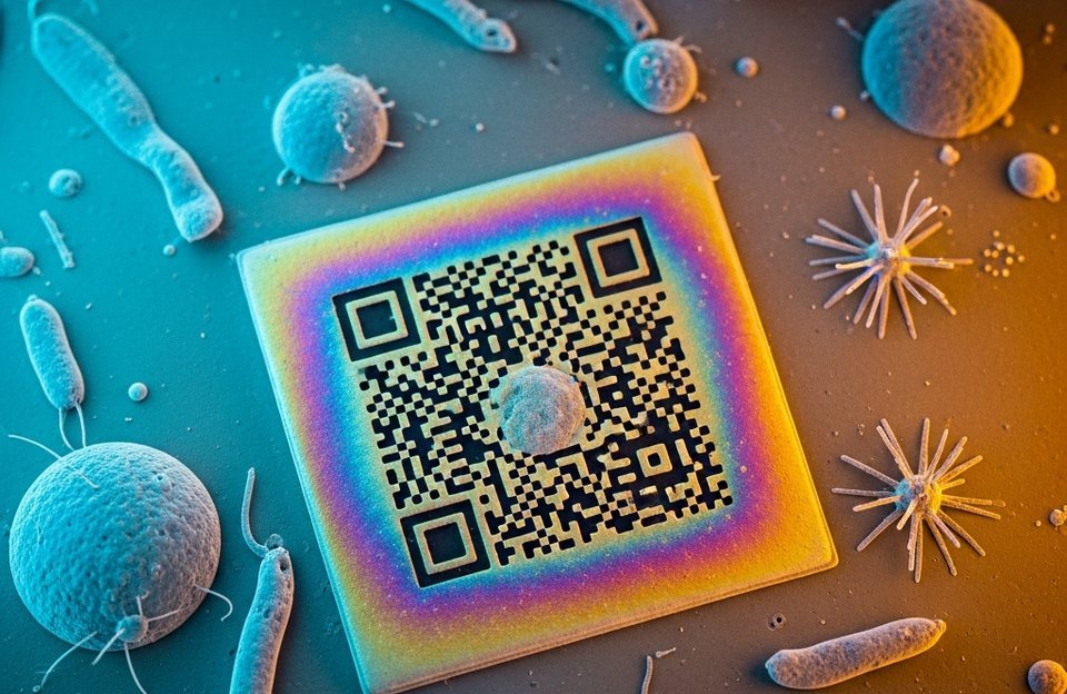 Científicos crean el código QR más pequeño del mundo sobre láminas de cerámica