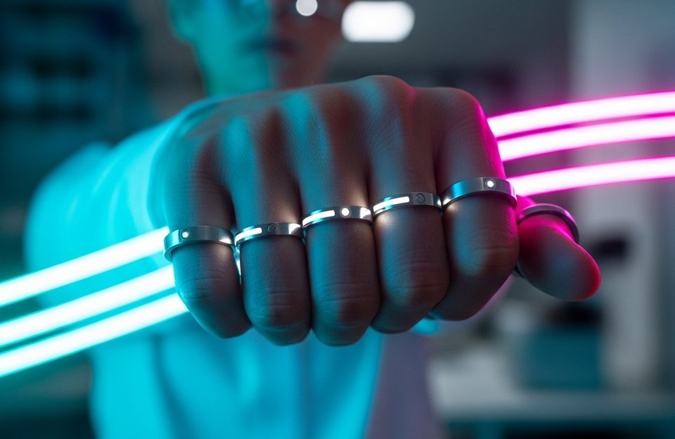 Siete anillos inteligentes que traducen el lenguaje de señas a texto mediante IA
