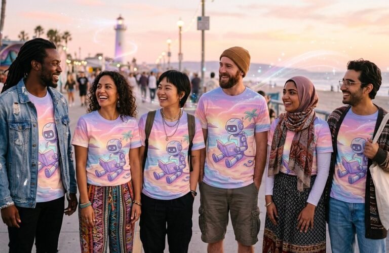 Cuando tus ideas visten una camiseta: La magia de la IA en tu estilo personal