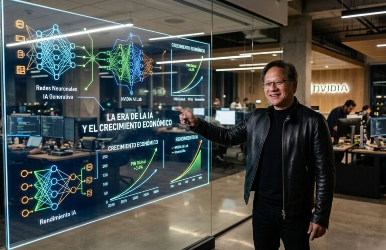 Jensen Huang (Nvidia): La Inteligencia Artificial impulsa la creación de empleo, no la destrucción masiva