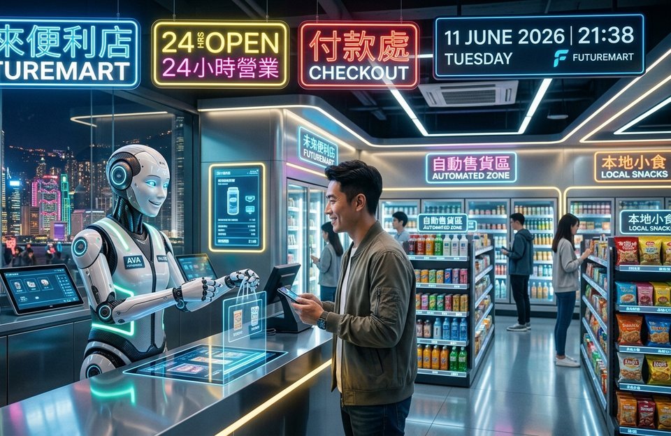 La 'IA Personificada' Llega a Hong Kong: El Futuro del Comercio 24/7 con Robots Humanoides