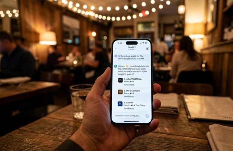 ChatGPT ya puede reservar mesa por ti en tus restaurantes favoritos