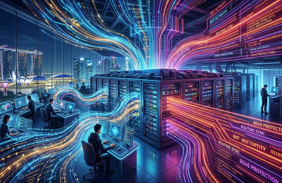 El Pico de Singapur: Por qué se dispara tu tráfico web (y por qué no son humanos)