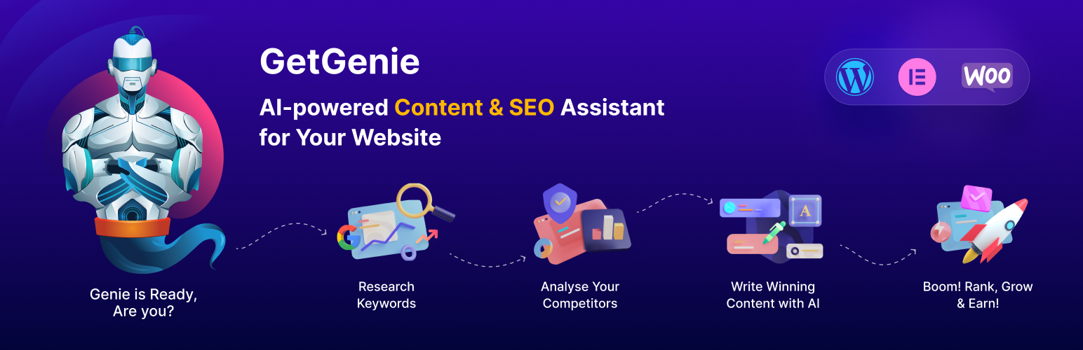 GetGenie: asistente de contenido y SEO para WordPress