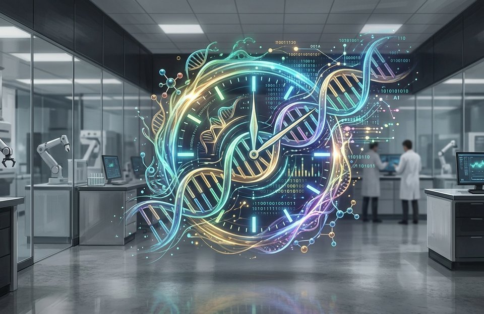 Inteligencia artificial generativa diseña un fármaco que revierte la edad biológica celular en sus primeros ensayos