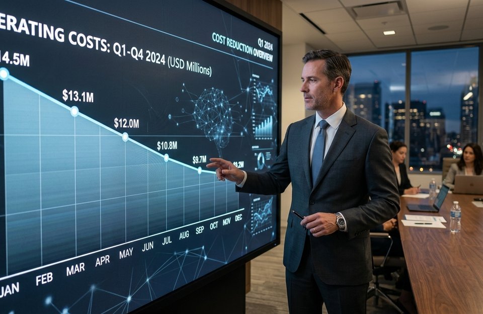 Las grandes empresas reducen casi un 10% su gasto en inteligencia artificial por empleado
